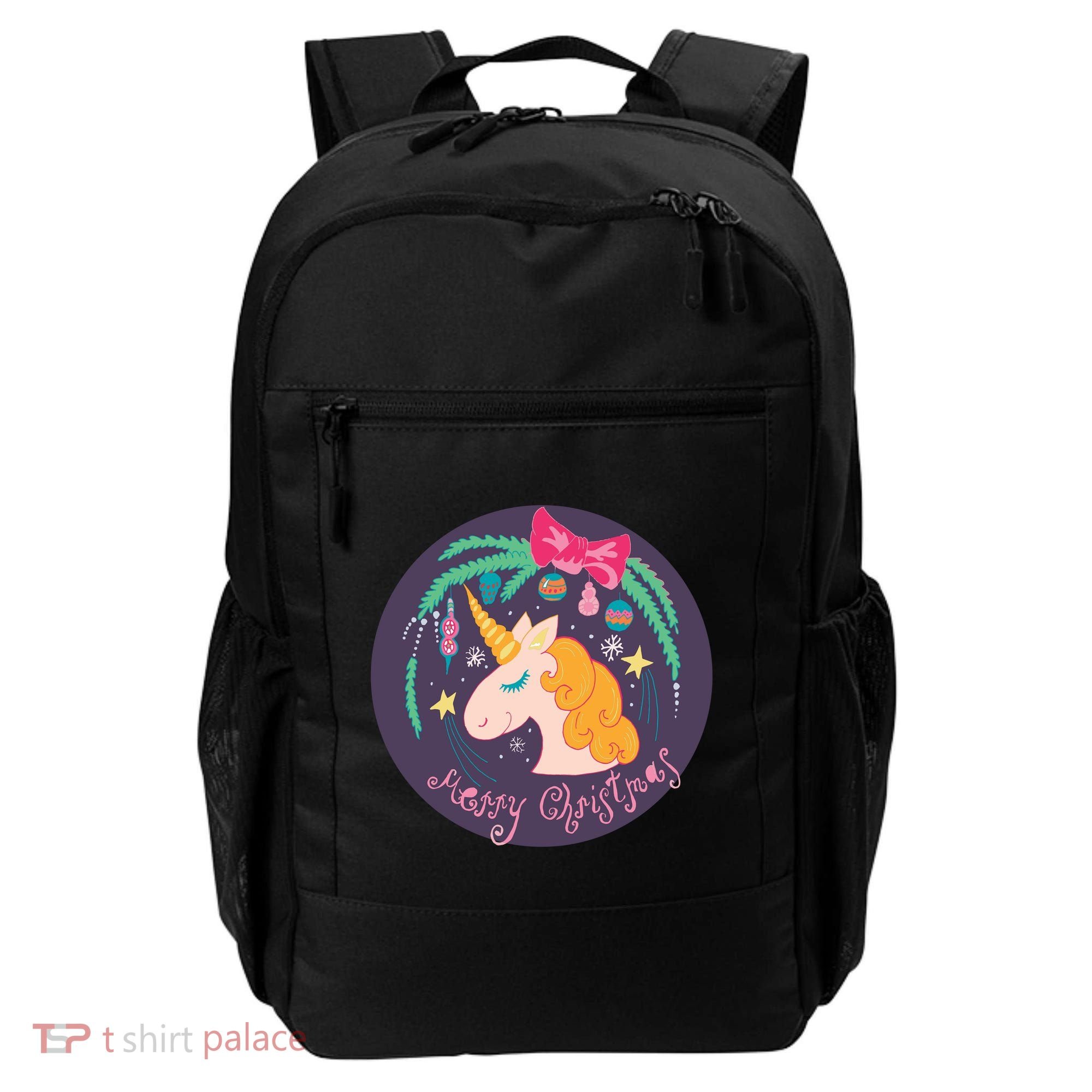 Merry Christmas Unicorn Backpack