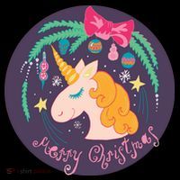 Merry Christmas Unicorn Bucket Hat thumb 4