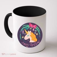Merry Christmas Unicorn Coffee Mug thumb 0