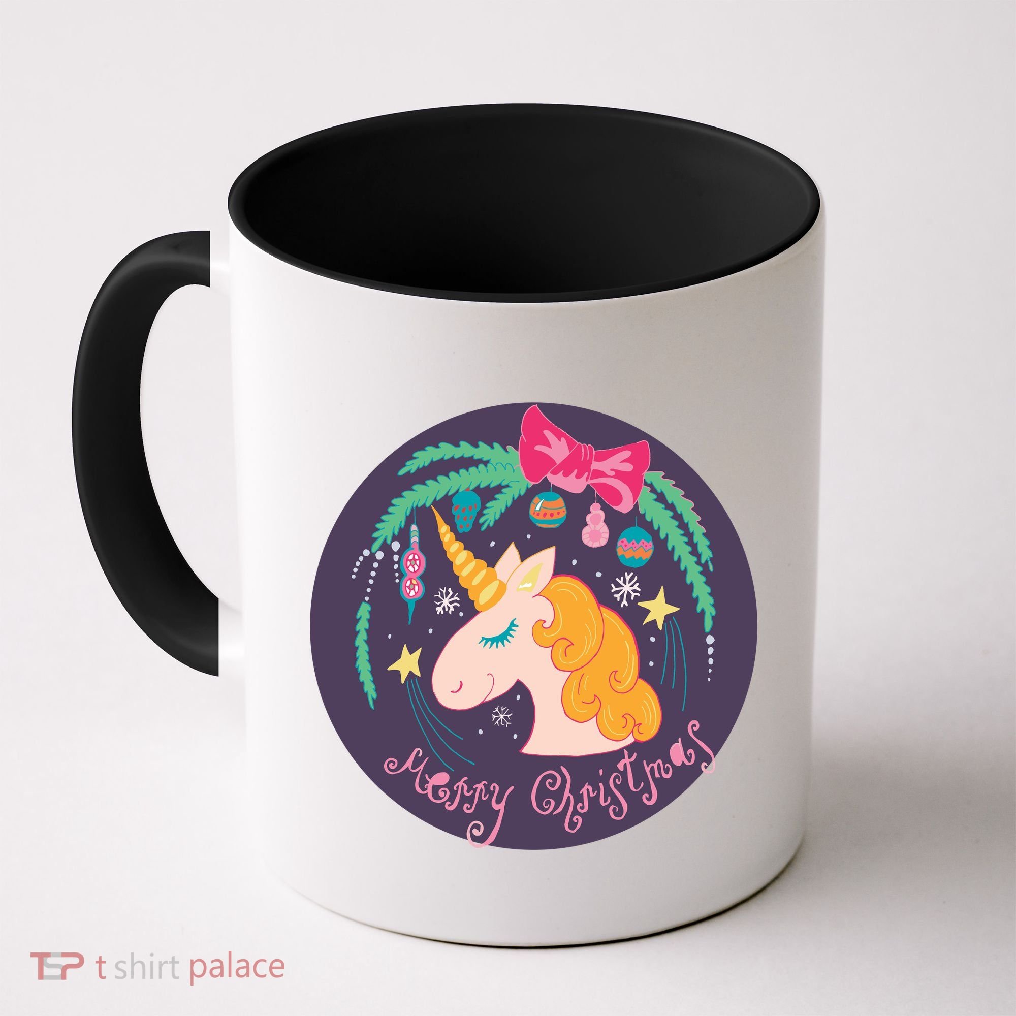 Merry Christmas Unicorn Coffee Mug