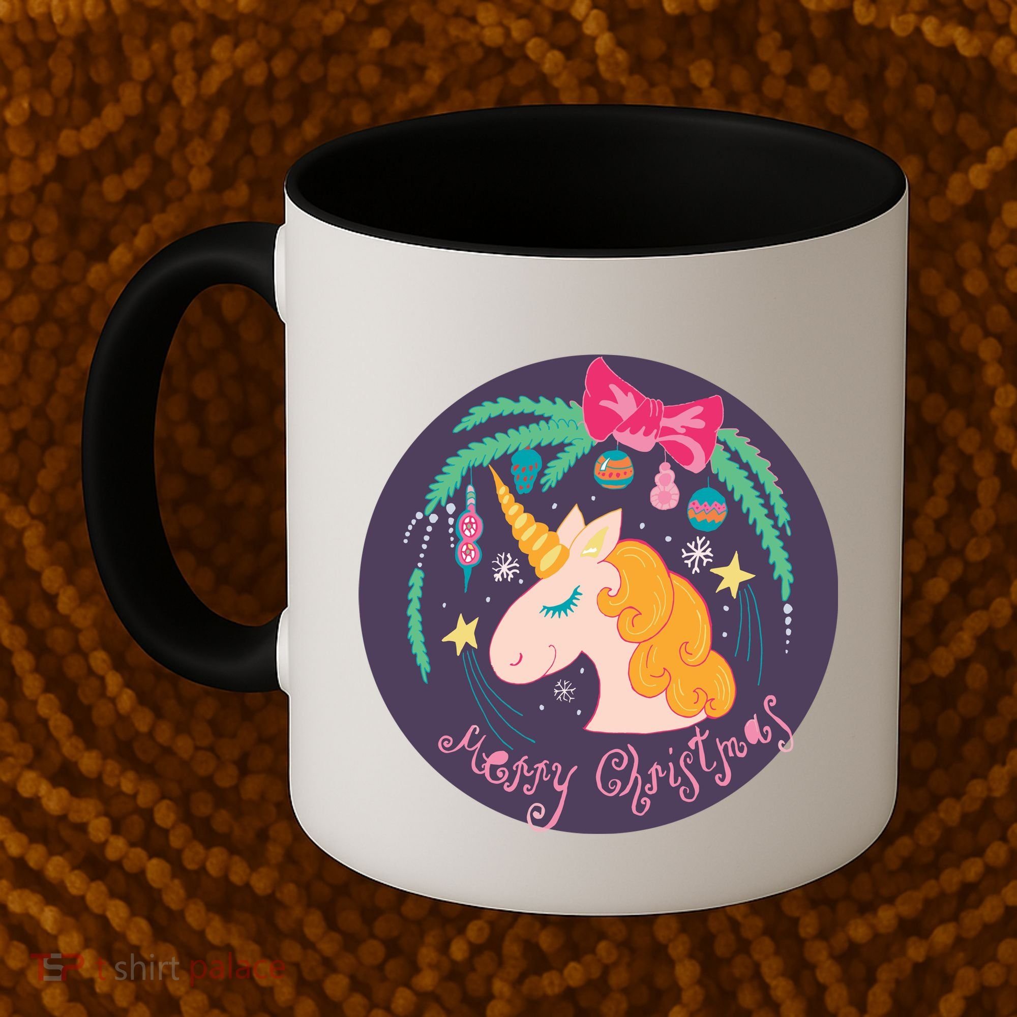 Merry Christmas Unicorn Coffee Mug
