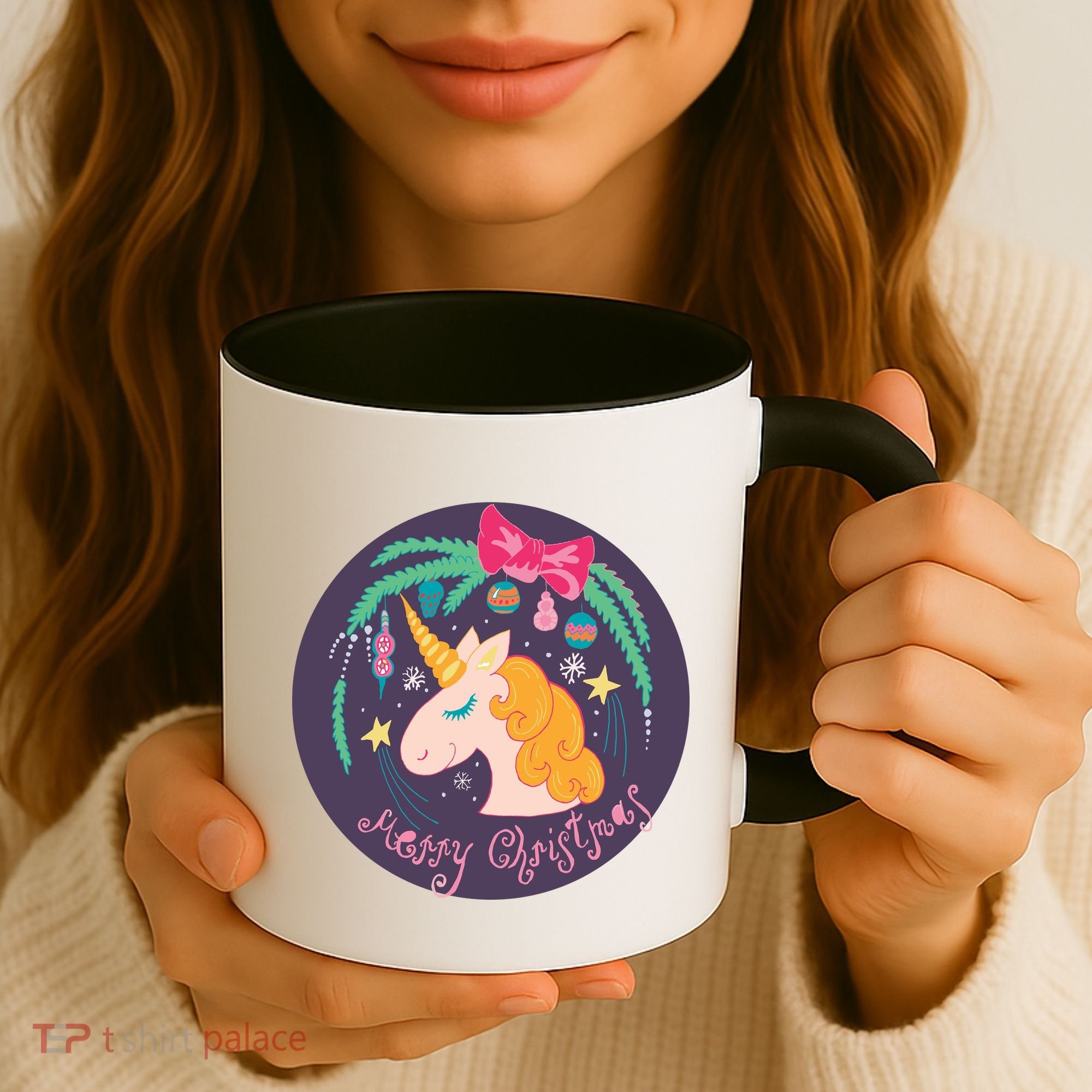 Merry Christmas Unicorn Coffee Mug