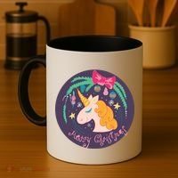 Merry Christmas Unicorn Coffee Mug thumb 4