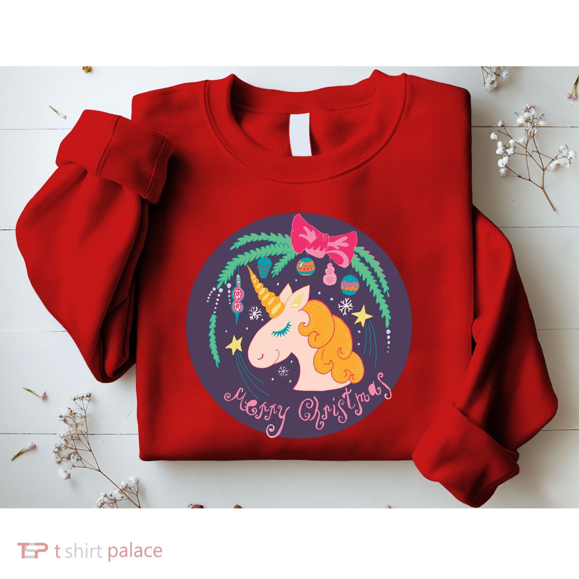 Merry Christmas Unicorn Sweatshirt