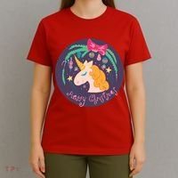 Merry Christmas Unicorn T-Shirt thumb 4
