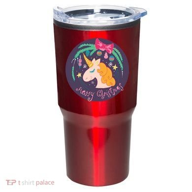 Merry Christmas Unicorn Tumbler