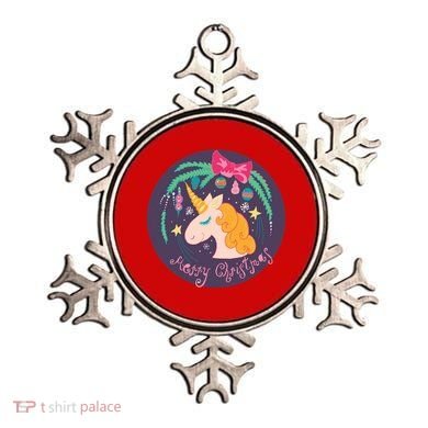 Merry Christmas Unicorn Ornament
