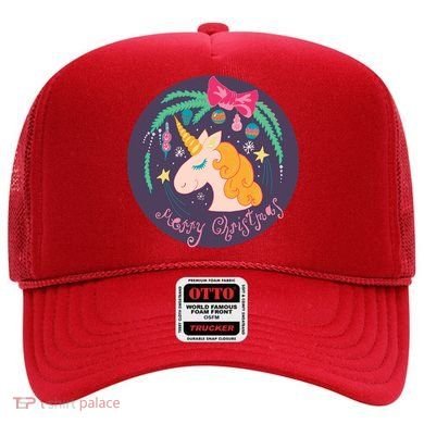 Merry Christmas Unicorn Hat