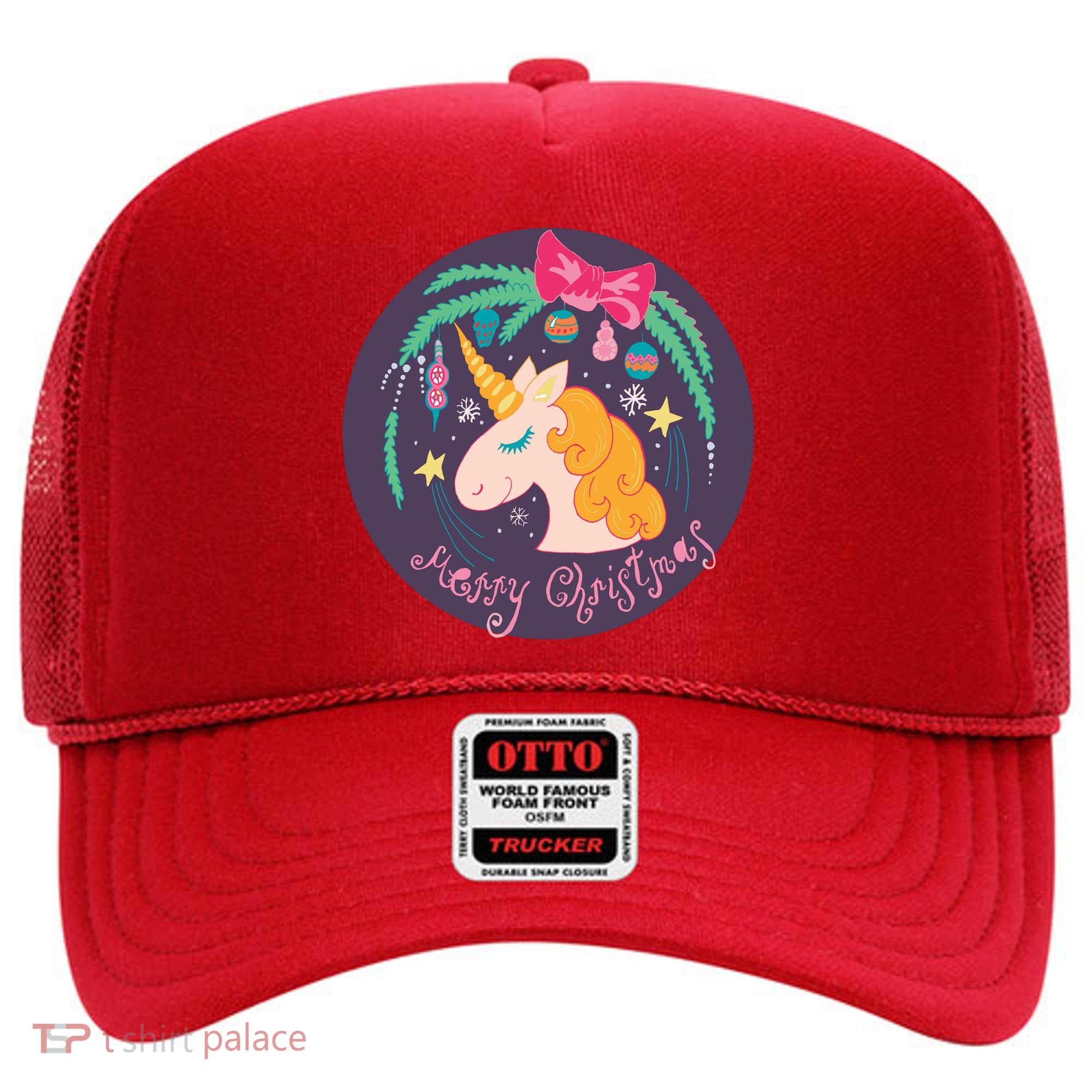 Merry Christmas Unicorn Hat