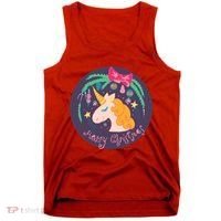 Merry Christmas Unicorn Tank Top thumb 0