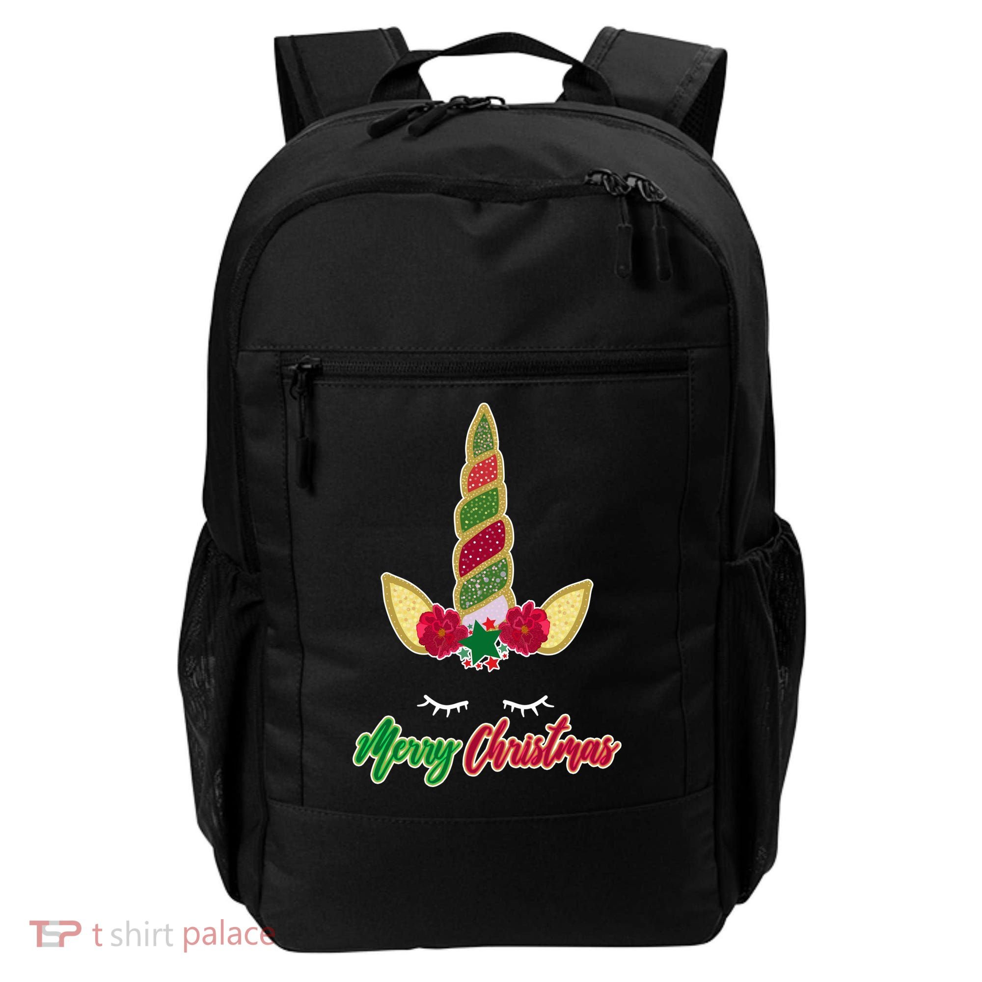 Merry Christmas Unicorn Sparkle Backpack