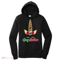Merry Christmas Unicorn Sparkle Women's Hoodie thumb 0