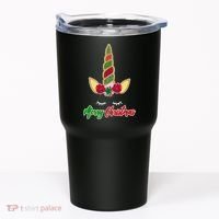 Merry Christmas Unicorn Sparkle Tumbler thumb 0