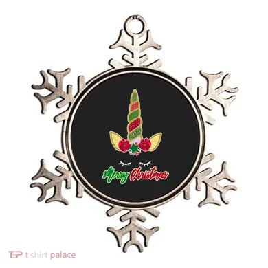 Merry Christmas Unicorn Sparkle Ornament