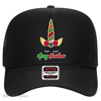 Merry Christmas Unicorn Sparkle Hat