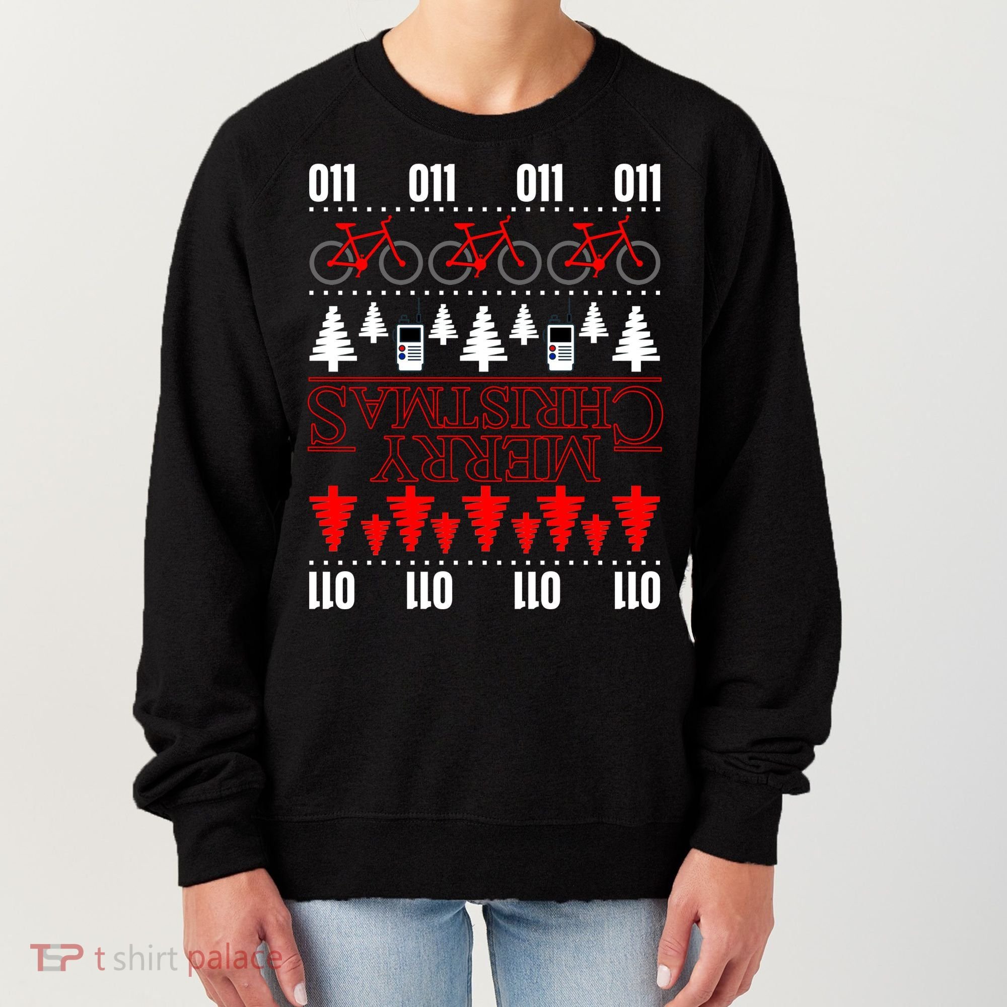 Merry Christmas Upside Down Ugly Sweater Women's Sweatshirt
