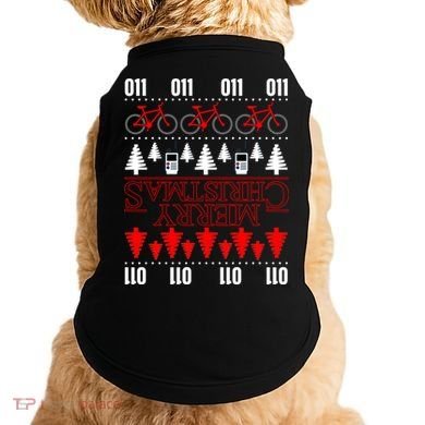 Merry Christmas Upside Down Ugly Sweater Doggie Tank