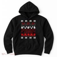 Merry Christmas Upside Down Ugly Sweater Hoodie thumb 0