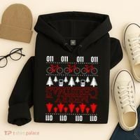 Merry Christmas Upside Down Ugly Sweater Hoodie thumb 4