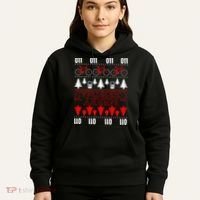 Merry Christmas Upside Down Ugly Sweater Hoodie thumb 5