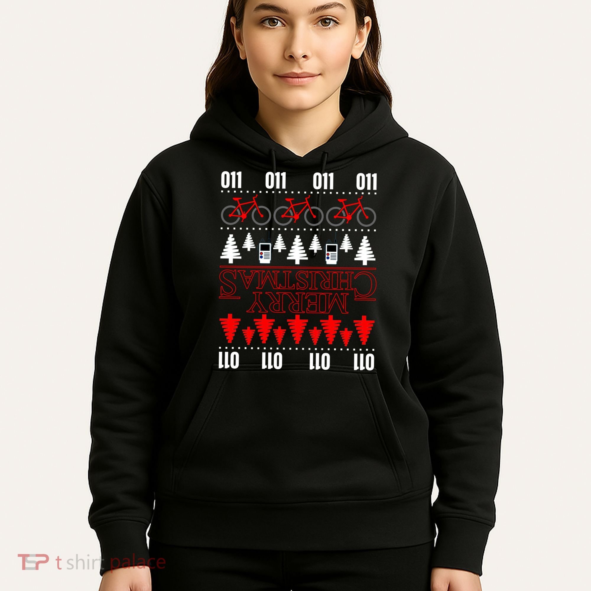 Merry Christmas Upside Down Ugly Sweater Hoodie