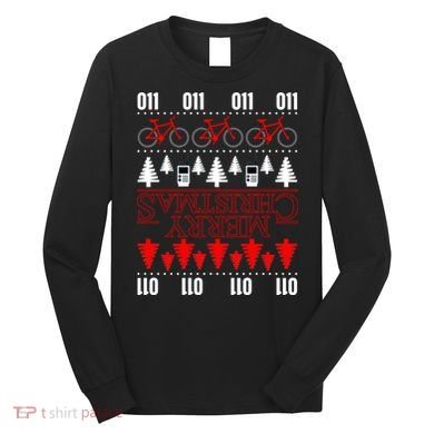 Merry Christmas Upside Down Ugly Sweater Long Sleeve Shirt