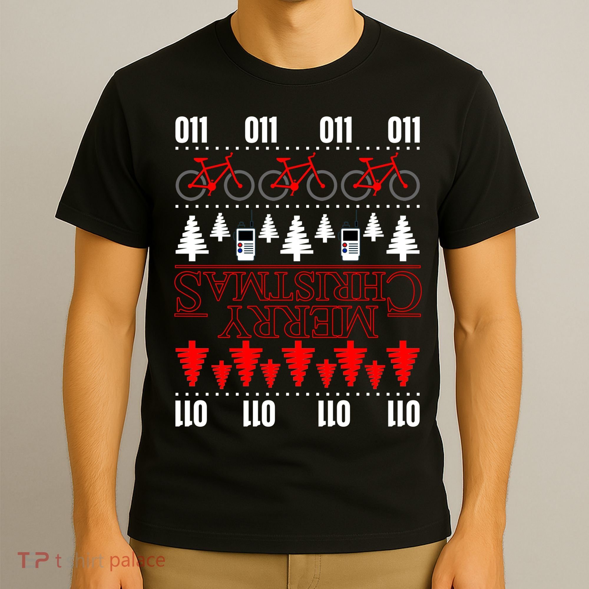Merry Christmas Upside Down Ugly Sweater T-Shirt