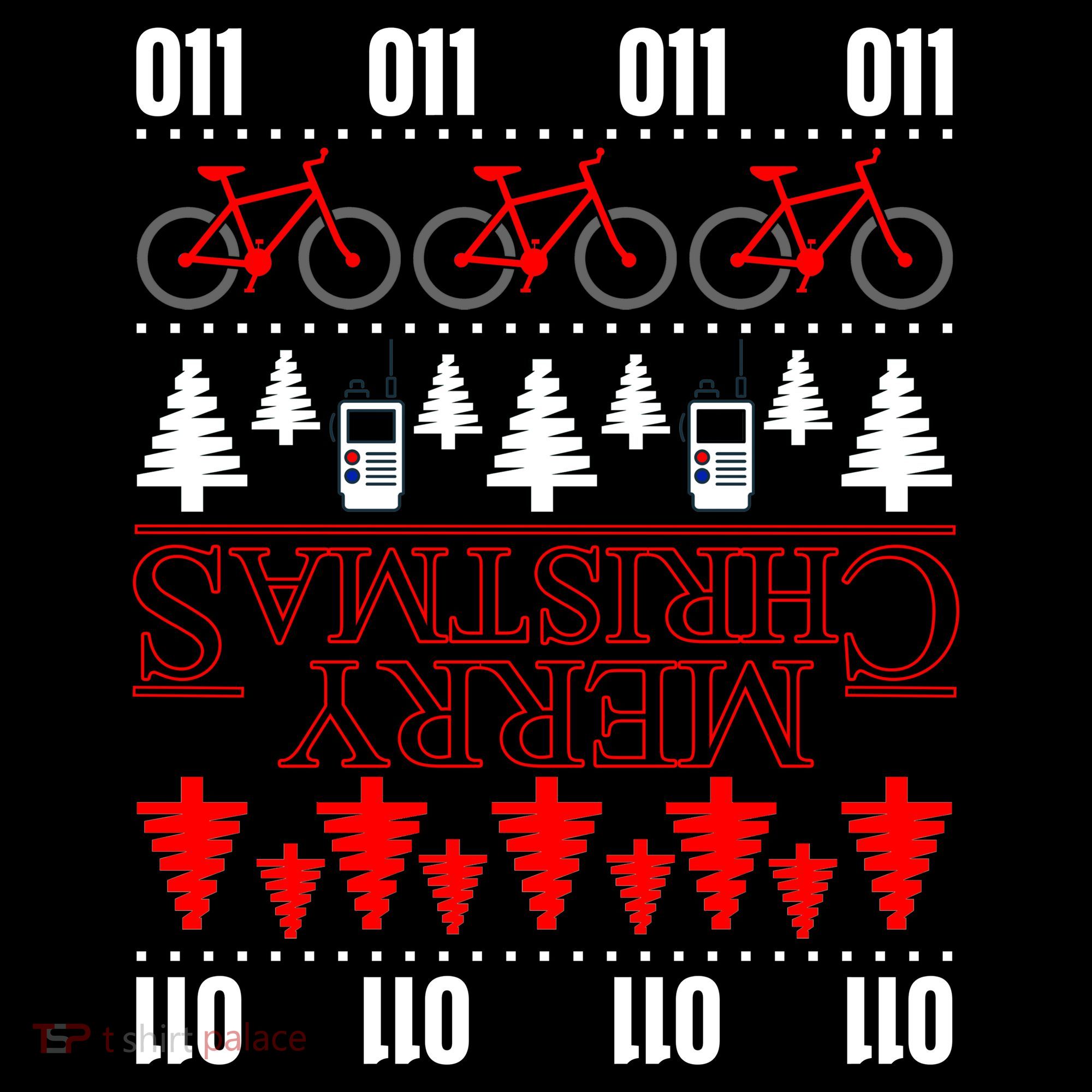 Merry Christmas Upside Down Ugly Sweater Button