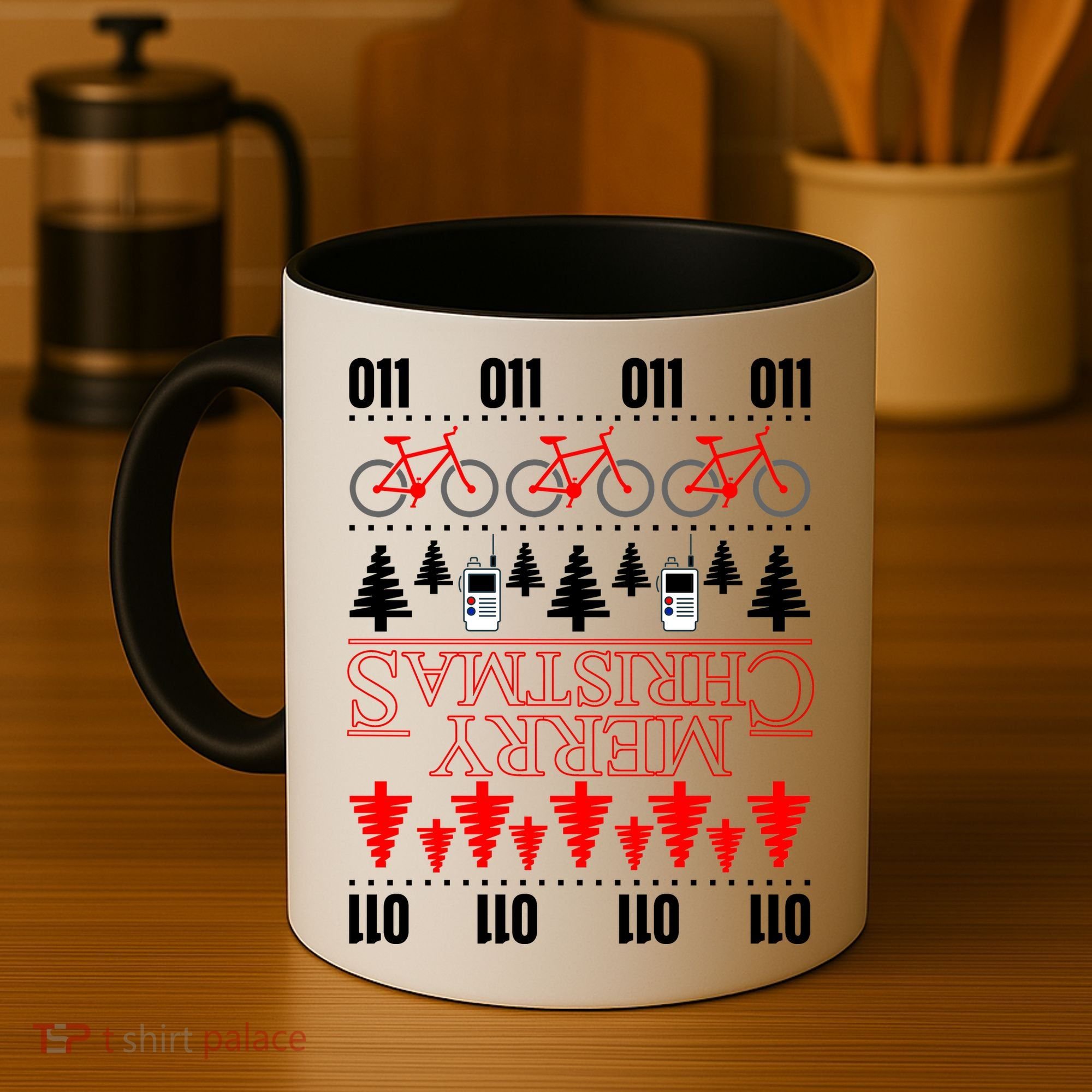 Merry Christmas Upside Down Ugly Sweater Coffee Mug