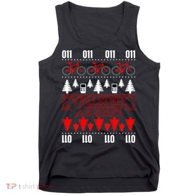 Merry Christmas Upside Down Ugly Sweater Tank Top
