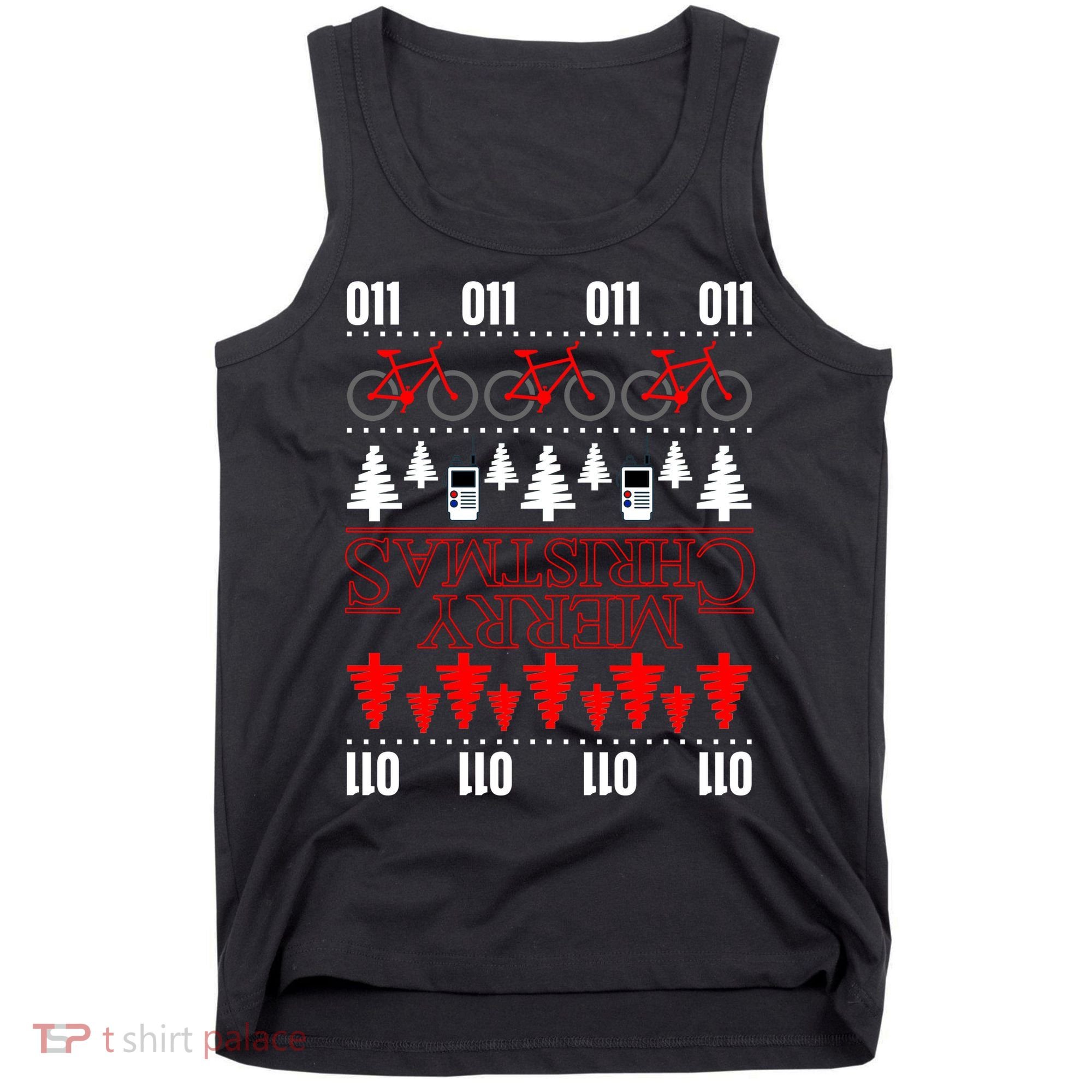 Merry Christmas Upside Down Ugly Sweater Tank Top