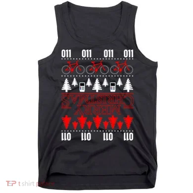 Merry Christmas Upside Down Ugly Sweater Tank Top