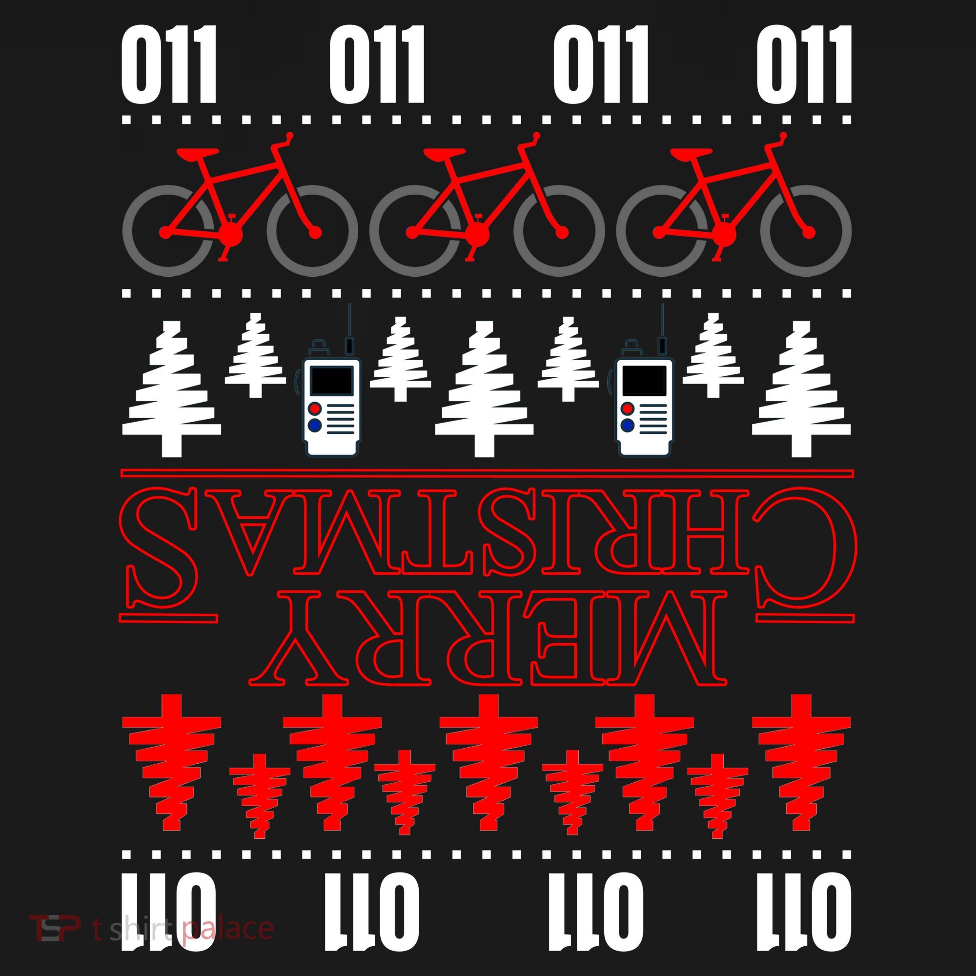 Merry Christmas Upside Down Ugly Sweater Tank Top