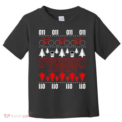 Merry Christmas Upside Down Ugly Sweater Toddler T-Shirt