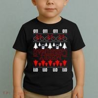 Merry Christmas Upside Down Ugly Sweater Toddler T-Shirt thumb 2