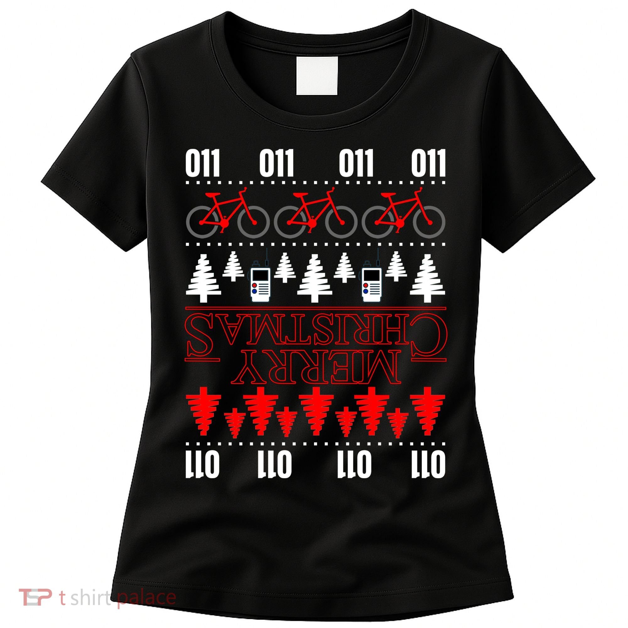Merry Christmas Upside Down Ugly Sweater Women's T-Shirt