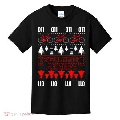 Merry Christmas Upside Down Ugly Sweater Kids T-Shirt