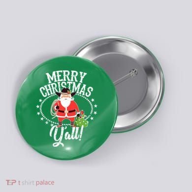 Merry Christmas Y'all! Button