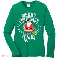 Merry Christmas Y'all! Women's Long Sleeve Shirt thumb 0