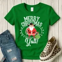 Merry Christmas Y'all! Women's T-Shirt thumb 3