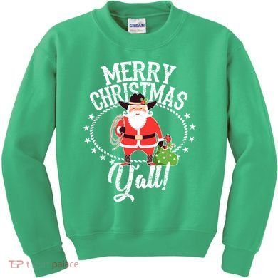 Merry Christmas Y'all! Kids Sweatshirt