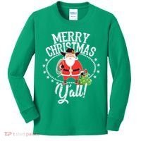 Merry Christmas Y'all! Kids Long Sleeve Shirt thumb 0