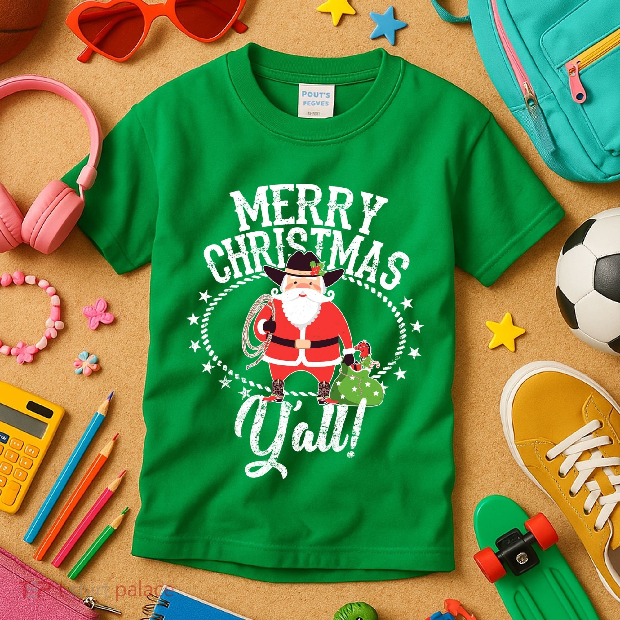 Merry Christmas Y'all! Kids T-Shirt