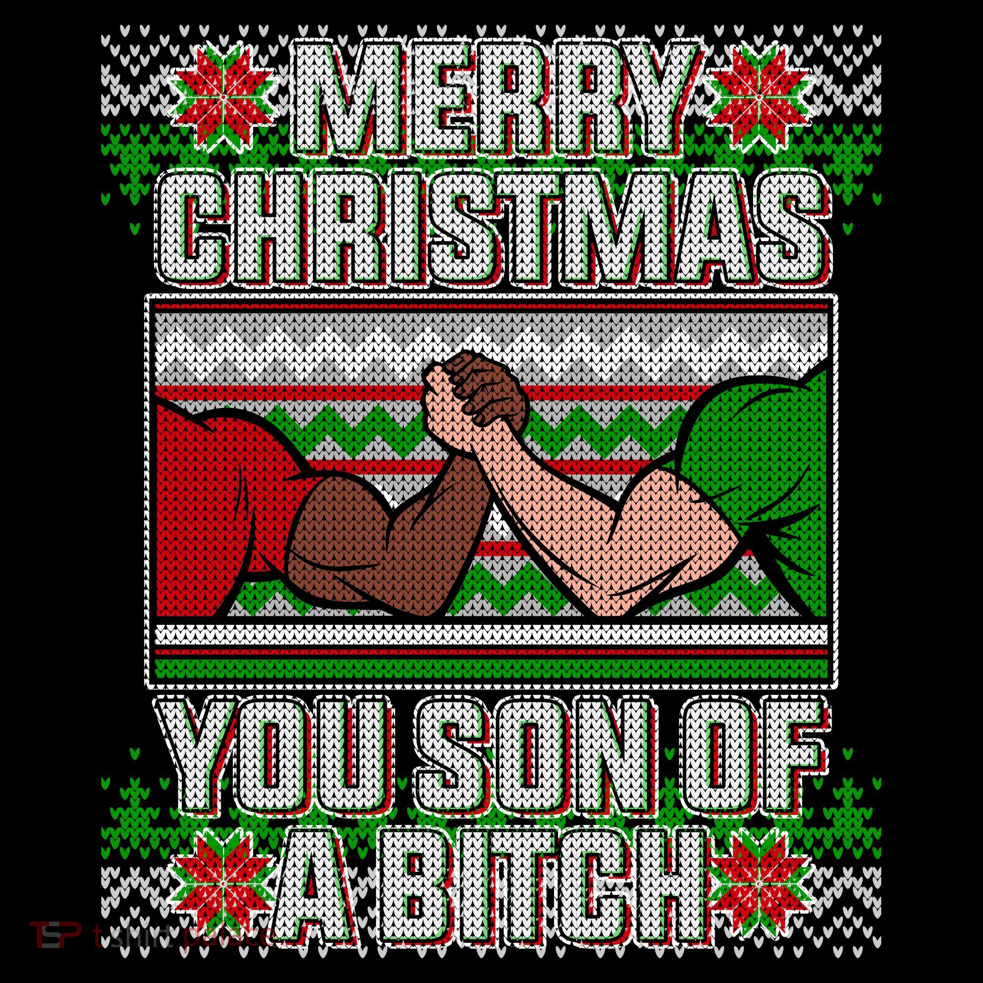 Merry Christmas You Son Of A Btch Ugly Sweater Coffee Mug