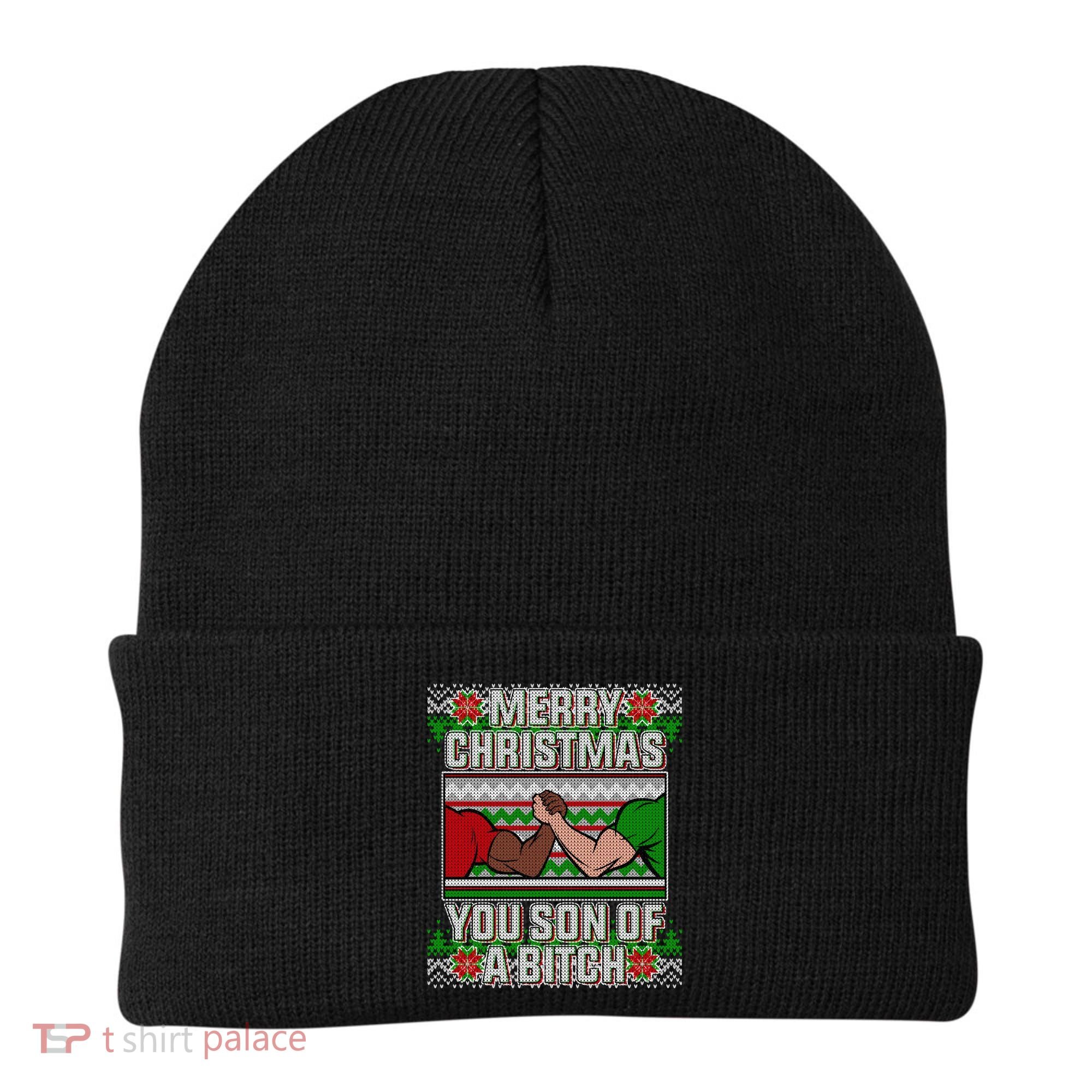 Merry Christmas You Son Of A Btch Ugly Sweater Beanie
