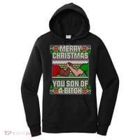 Merry Christmas You Son Of A Btch Ugly Sweater Women's Hoodie thumb 0