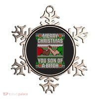 Merry Christmas You Son Of A Btch Ugly Sweater Ornament thumb 0