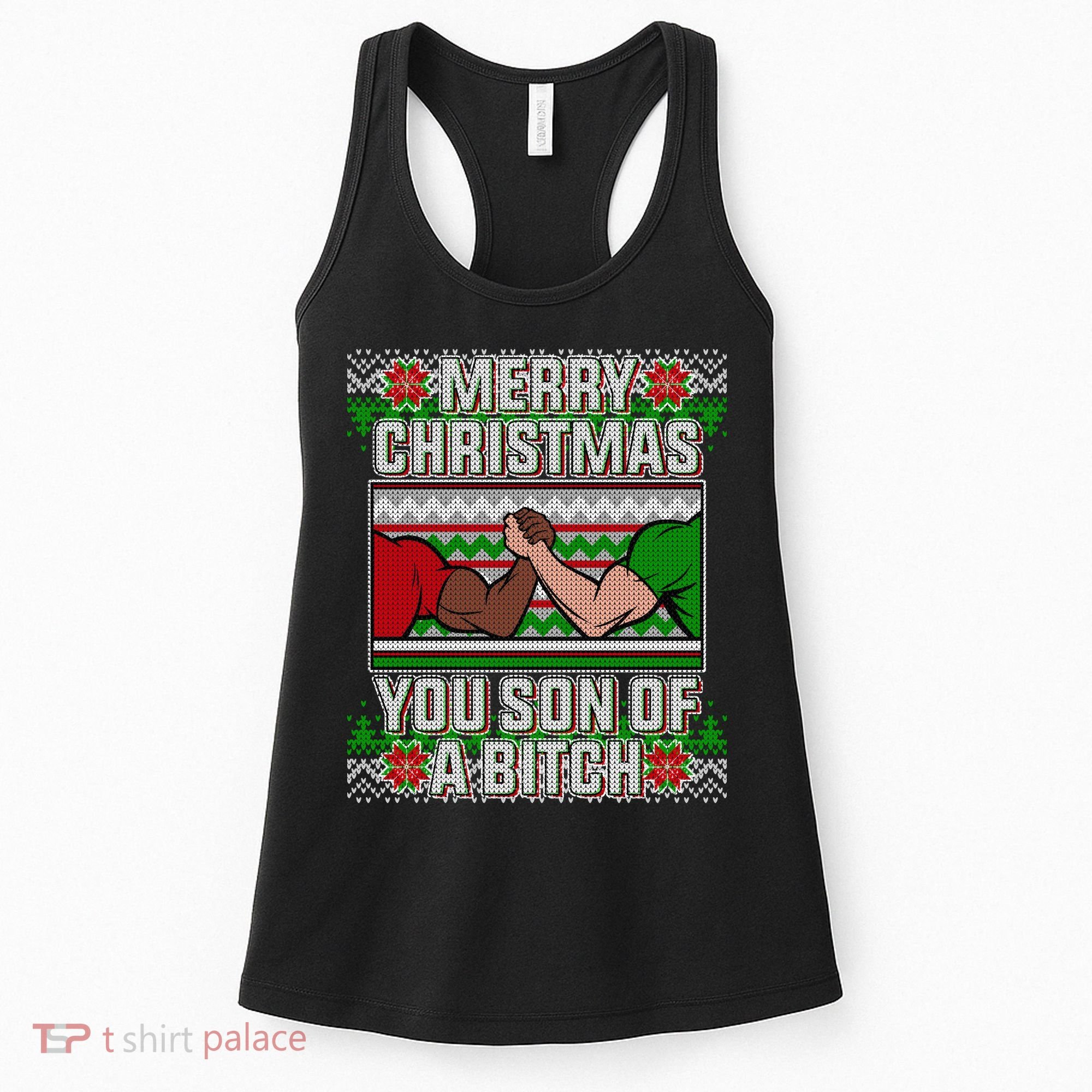 Merry Christmas You Son Of A Btch Ugly Sweater Women's Tank Top
