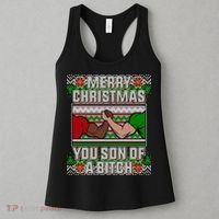 Merry Christmas You Son Of A Btch Ugly Sweater Women's Tank Top thumb 3
