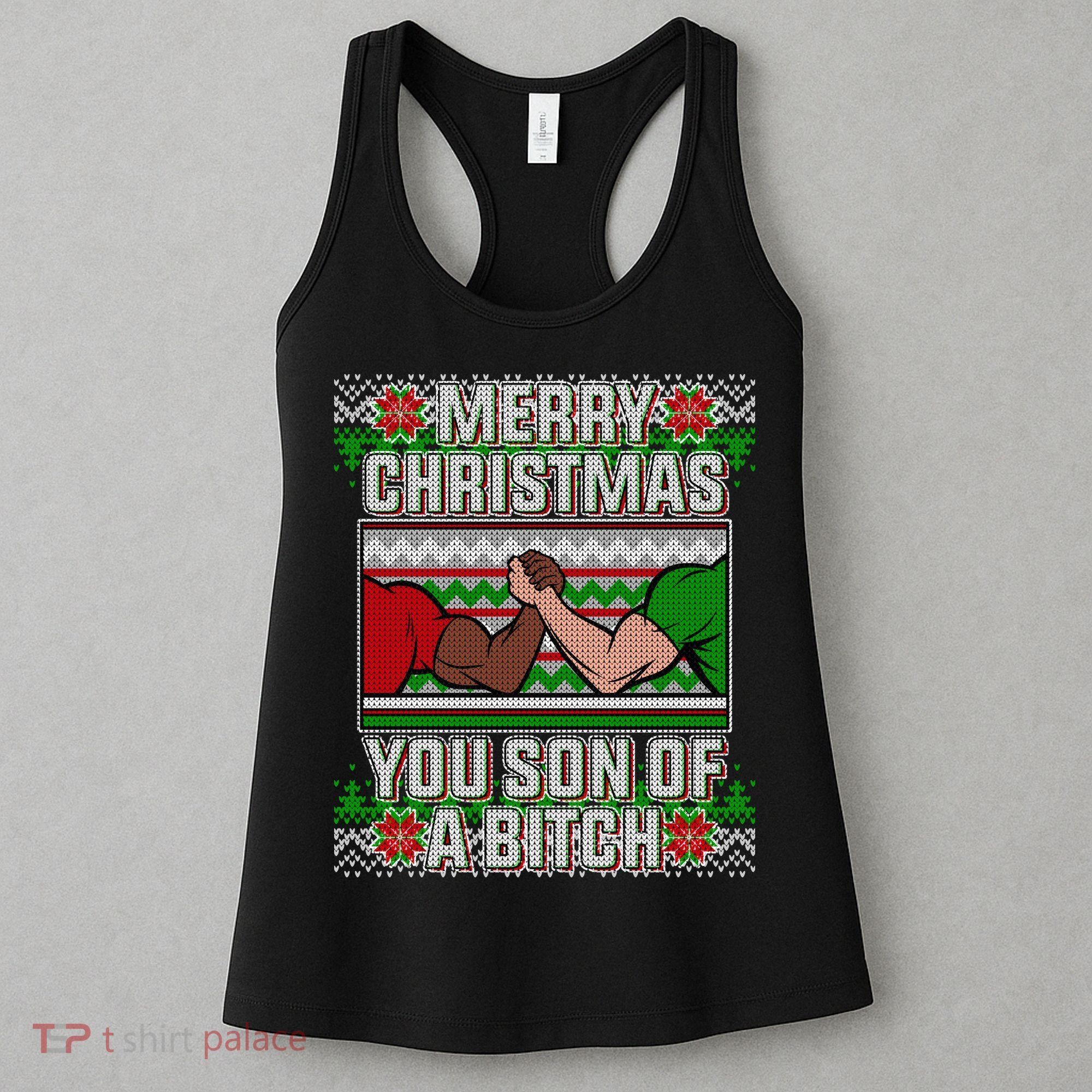Merry Christmas You Son Of A Btch Ugly Sweater Women's Tank Top